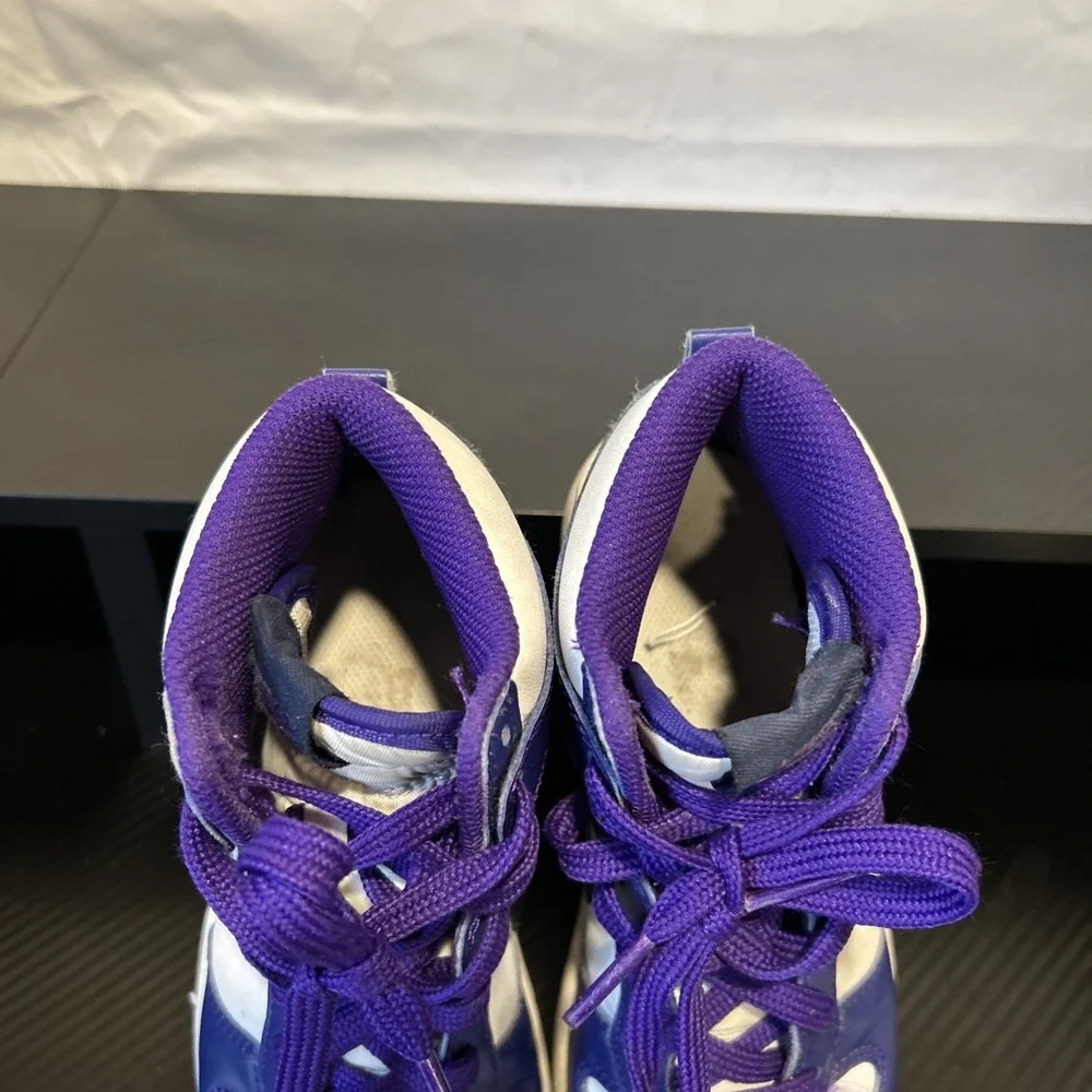 Nike Dunk High DH9753-100 Purple White Unisex Kids Sneakers US 1Y Leather‎